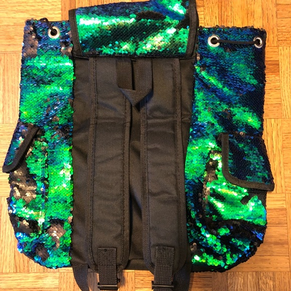 Sequin backpack festival rave mermaid Coachella - Picture 8 of 8